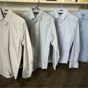 4 dress shirts. Medium. Banana republic and Michael kors